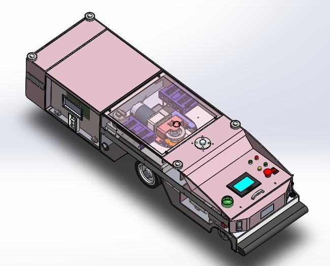 A4 600g详细潜伏式AGV3D图纸-1
