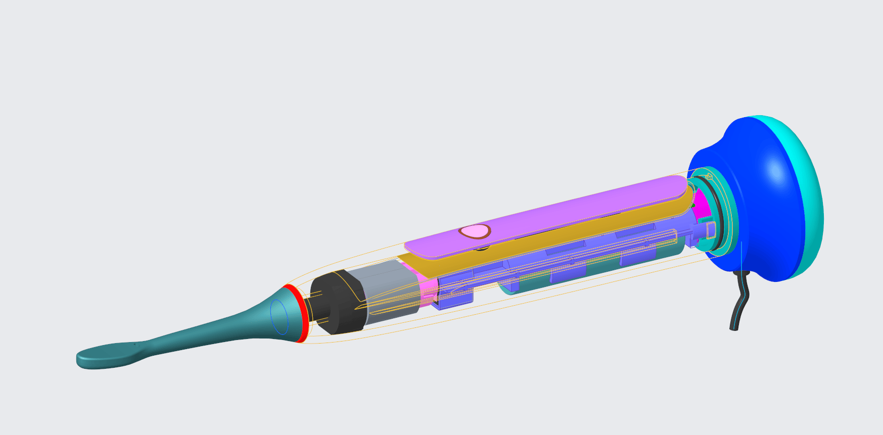 电动牙刷产品结构设计开发资料-含设计文件-2