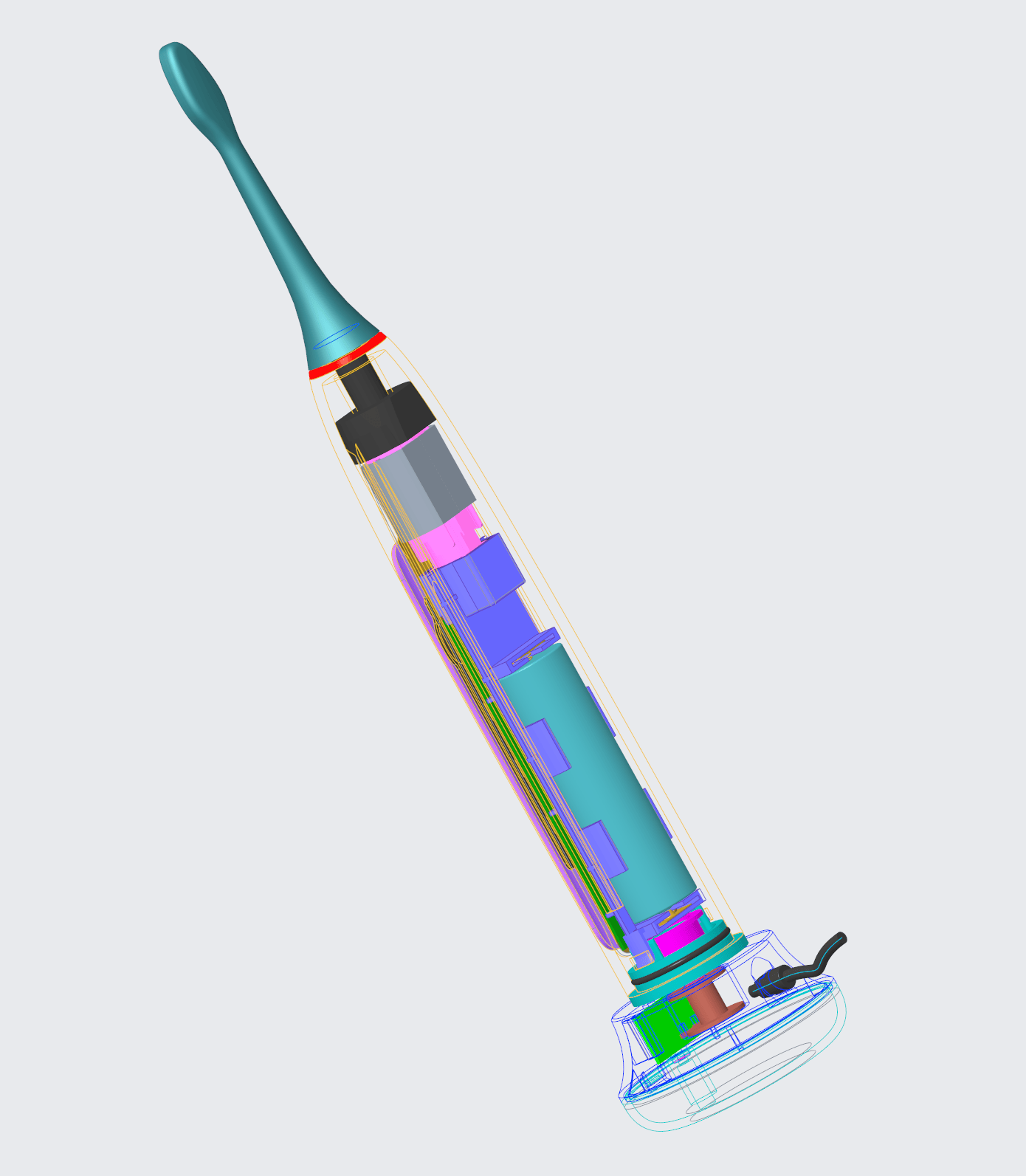 电动牙刷产品结构设计开发资料-含设计文件-1